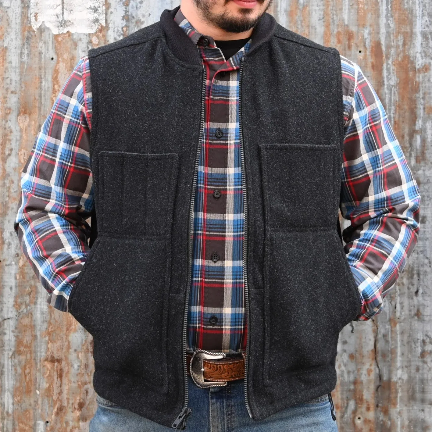 Filson Lined Mackinaw Wool Work Vest