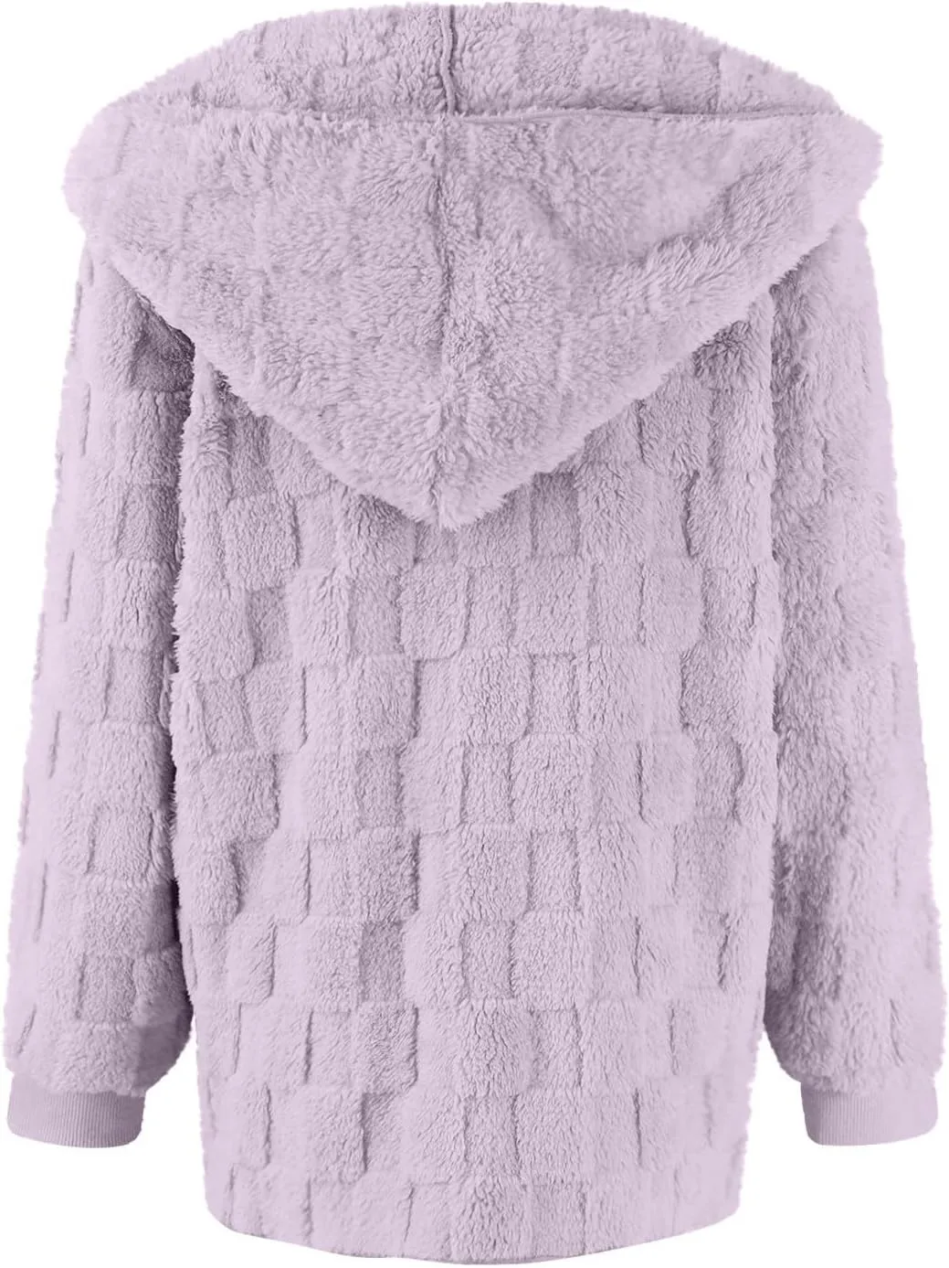 Fleece Jacket Women Loose Casual Solid Color With Pockets Double Sided Velvet Cardigan Long Sleeved Jacket