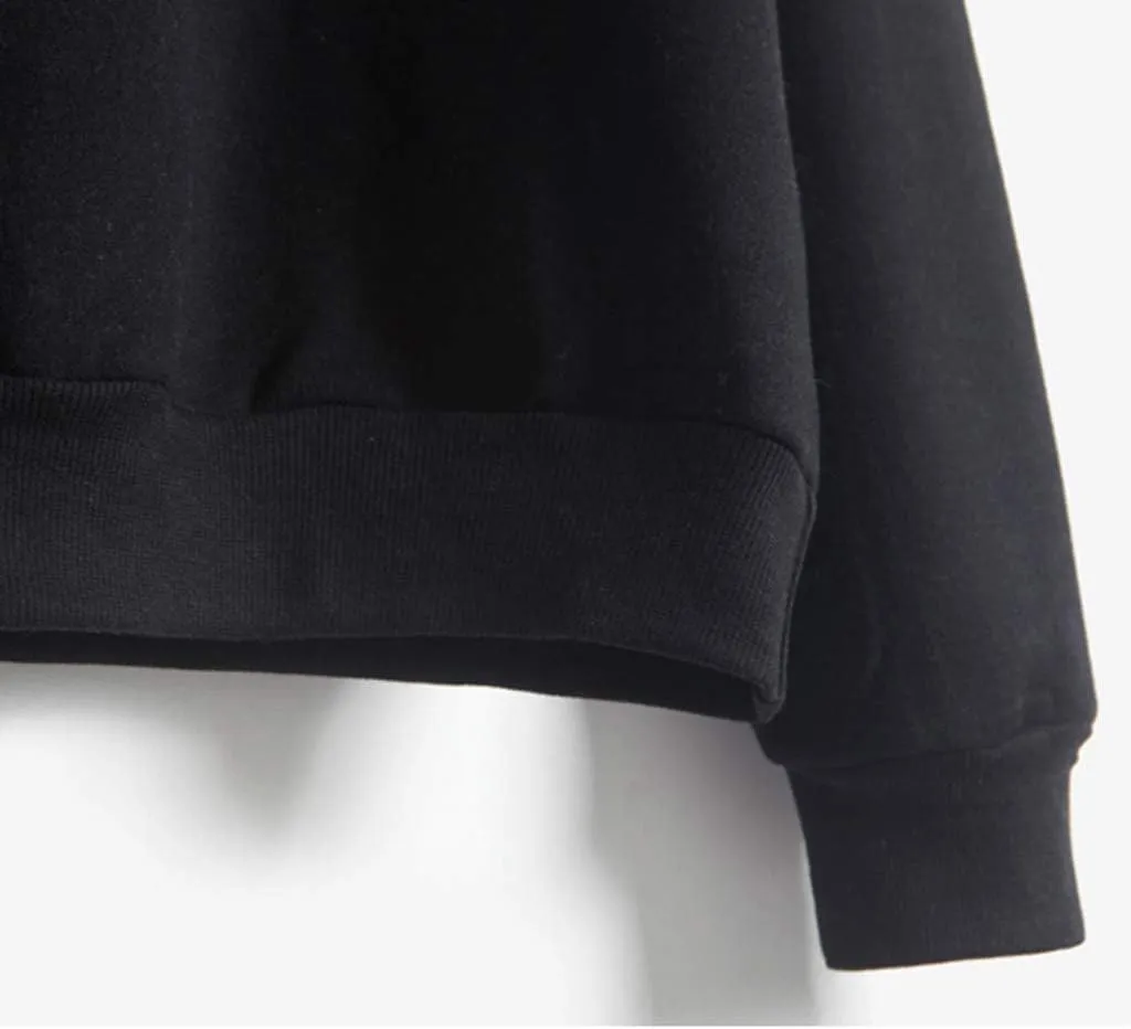 GIERIDUC Oversized Graphic Sweatshirt for Women Y2k Navy Blue Crewneck Sweatshirt Zip Up Fleece Women Stripe Pullover