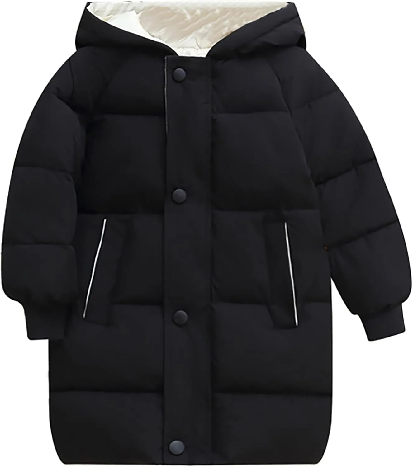 Girls Winter Coats Children's Down Padded Jacket Long Cotton Padded Jacket Baby Children's Girls Belted Winter Coats