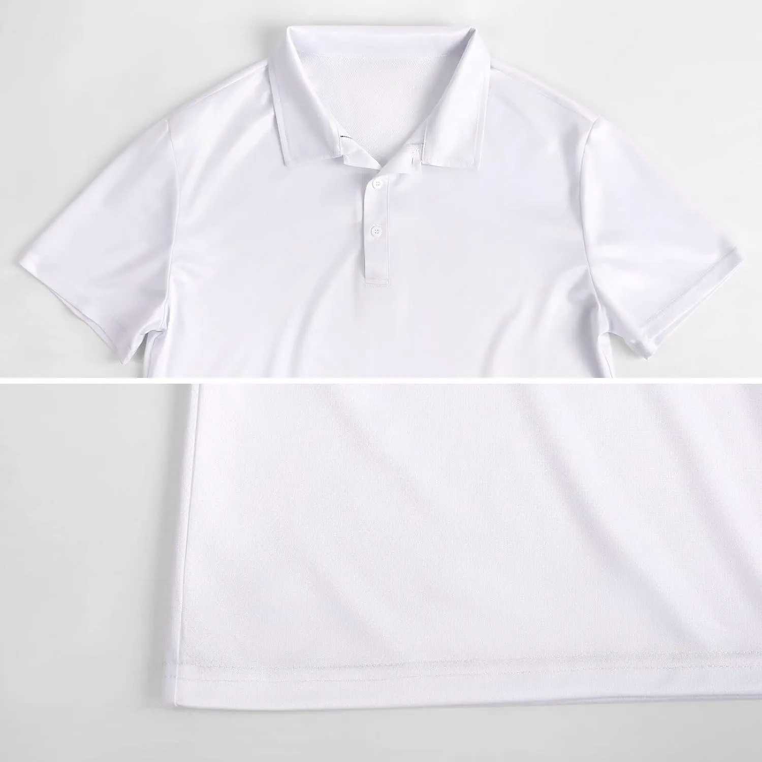 Goat and Flowers Mens Polo Shirts Quick Dry Short Sleeve Golf Slim Fit T Shirt
