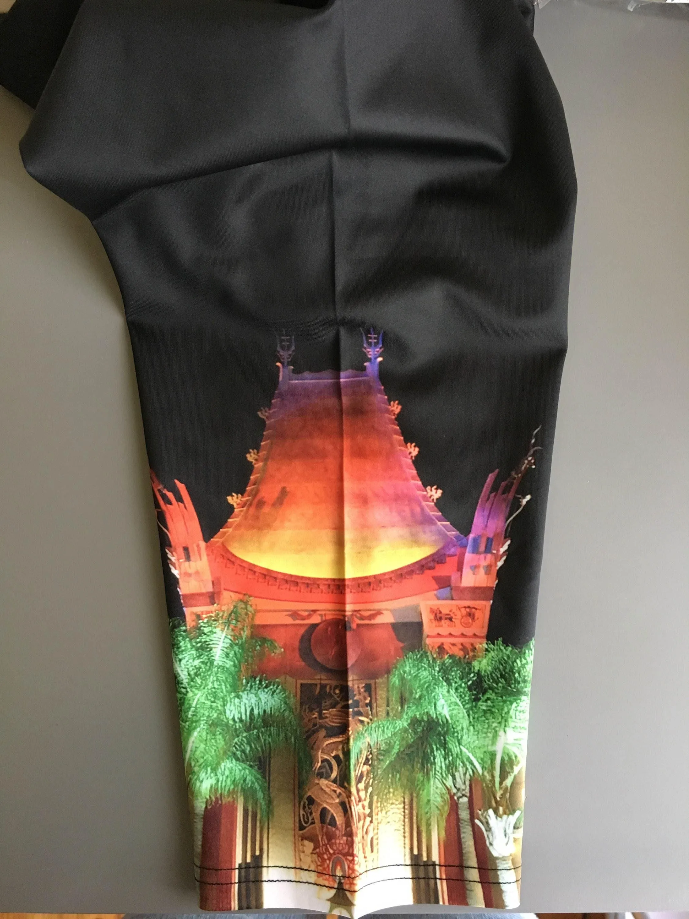 Great Movie Ride Chinese Theater Nighttime Inspired Capri Leggings