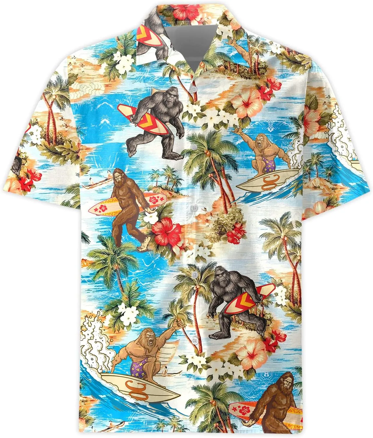 Hawaiian Shirt for Men Aloha Vintage Mens Hawaiian Shirts Short Sleeve Button Down Shirt Men