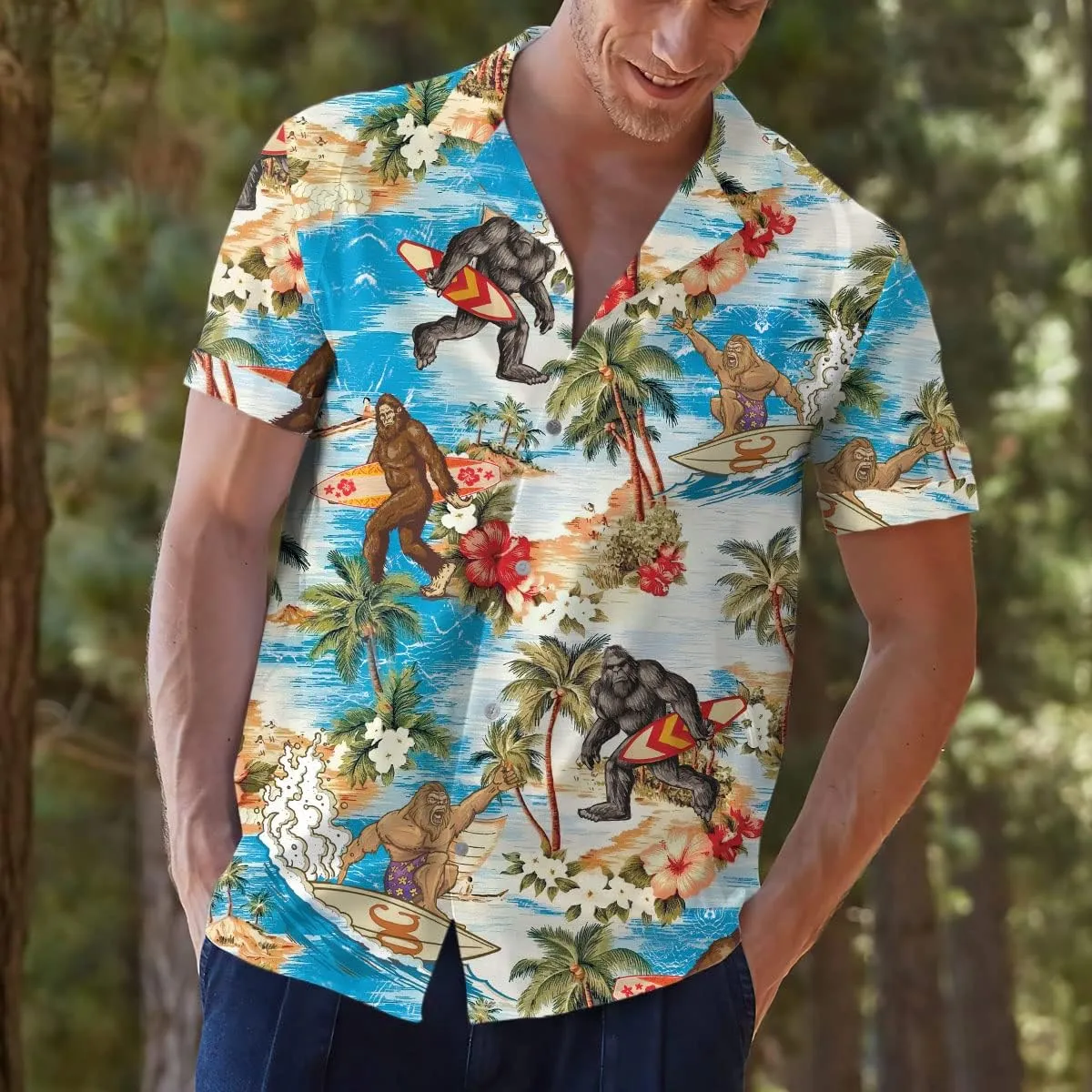Hawaiian Shirt for Men Aloha Vintage Mens Hawaiian Shirts Short Sleeve Button Down Shirt Men