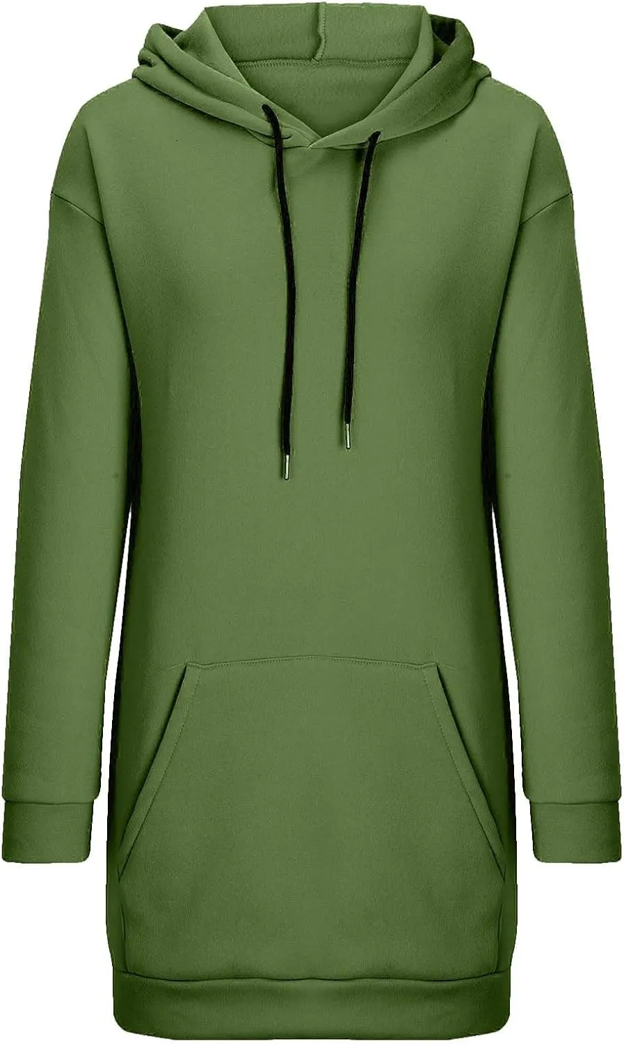 Hoodie Dress for Women Oversized Hooded Pullover Long Sleeve Sweatshirts Casual Fall Winter Hoodies Dress with Pocket
