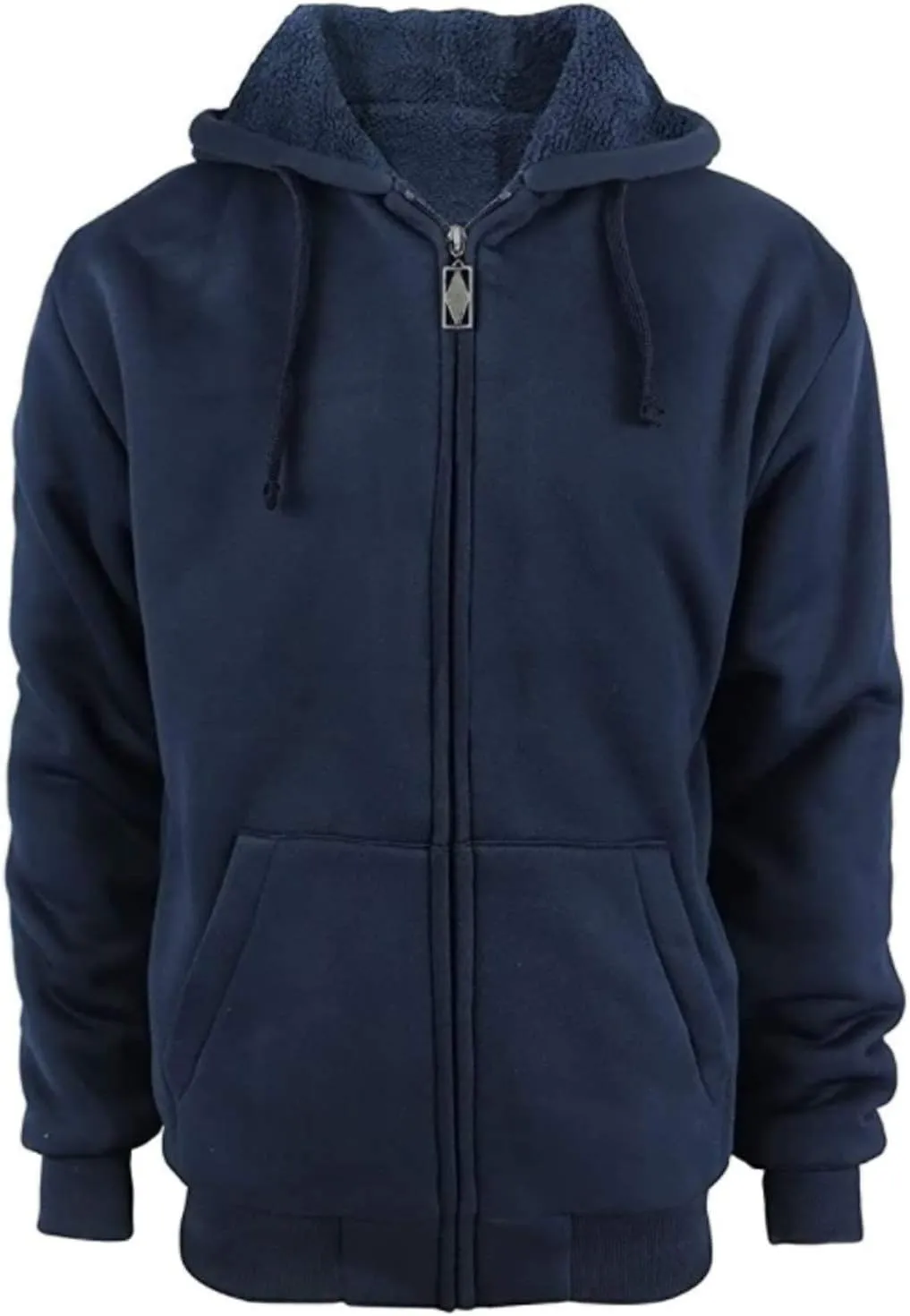 Hoodies for Men Winter Warm Heavyweight Sherpa Lined Fleece Zip Up Hoody Jacket