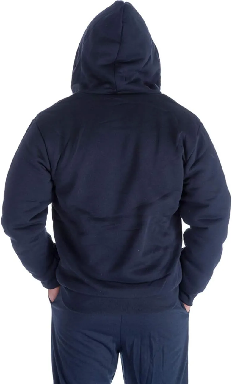 Hoodies for Men Winter Warm Heavyweight Sherpa Lined Fleece Zip Up Hoody Jacket