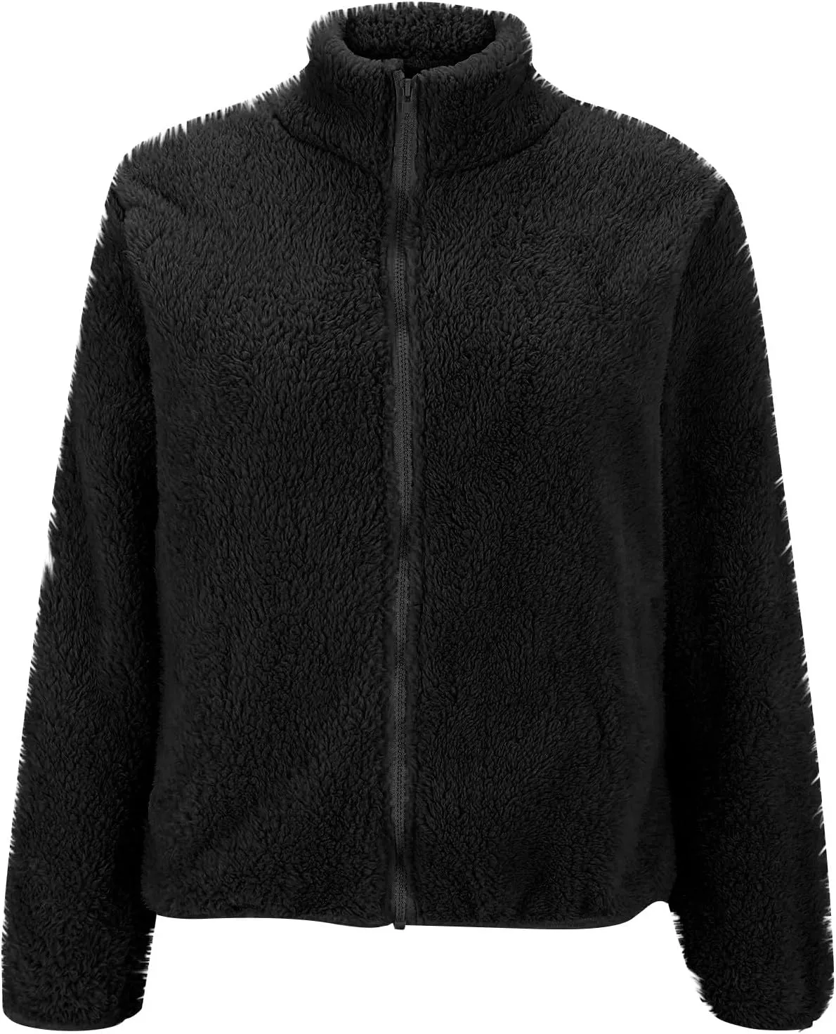 Hoodies for Women Zip Up Comfy Warm Plus Size Teddy Jackets with Pockets Lightweight Fleece Fall Winter Coats