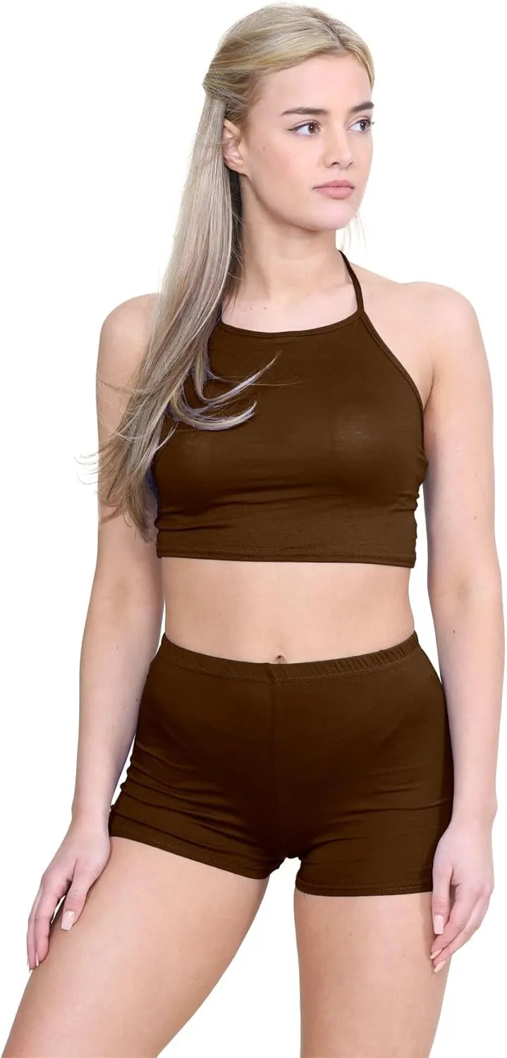 Janisramone Women's Mini Shorts, Workout Shorts - Chic Hot Pants for Dance Gym Shorts Women | Perfect Summer Booty Shorts
