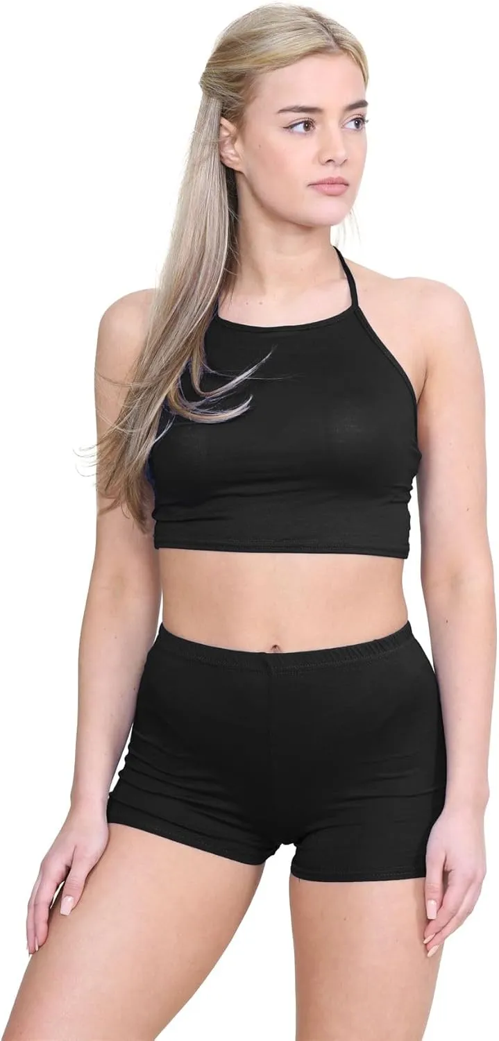 Janisramone Women's Mini Shorts, Workout Shorts - Chic Hot Pants for Dance Gym Shorts Women | Perfect Summer Booty Shorts