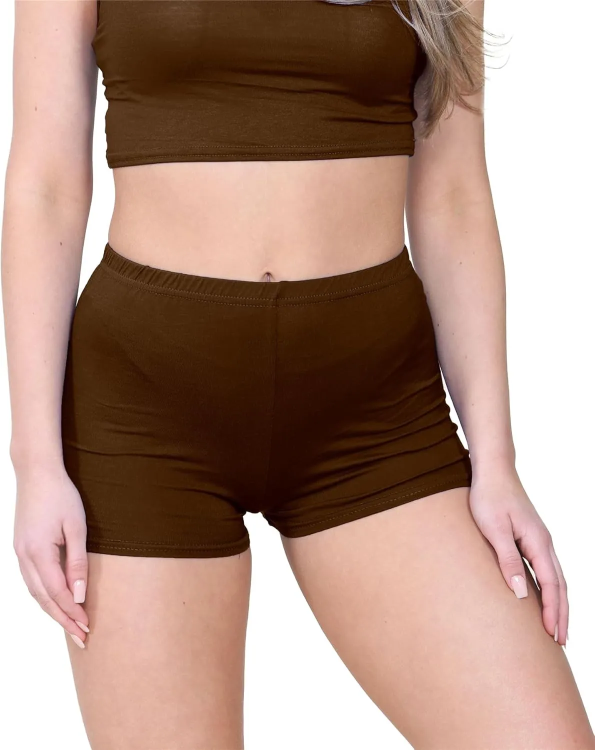 Janisramone Women's Mini Shorts, Workout Shorts - Chic Hot Pants for Dance Gym Shorts Women | Perfect Summer Booty Shorts