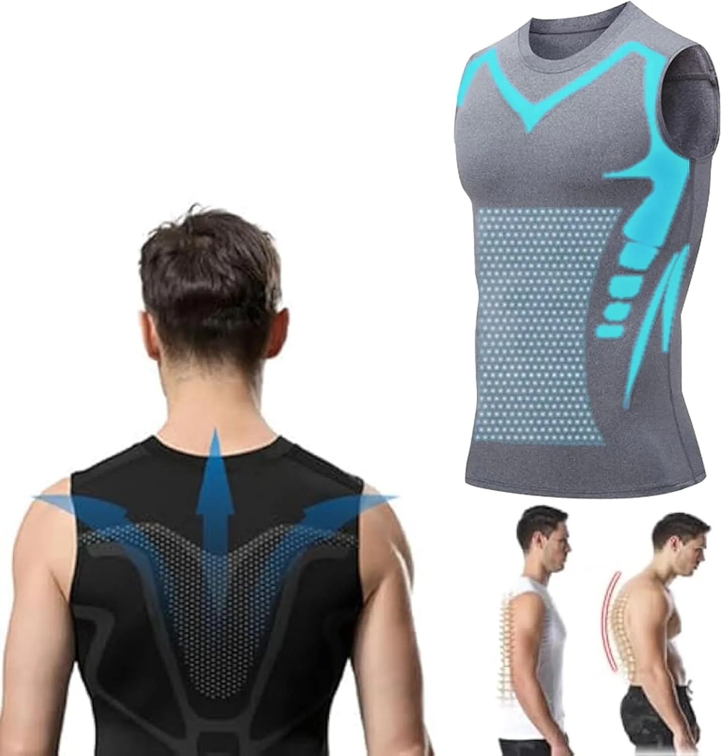 Jeeeun 2025 New Version Ionic Shaping Sleeveless Shirt for Men