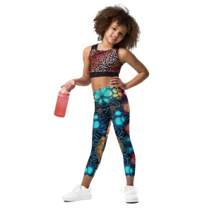 Kid's Leggings Christmas Cellular Lights