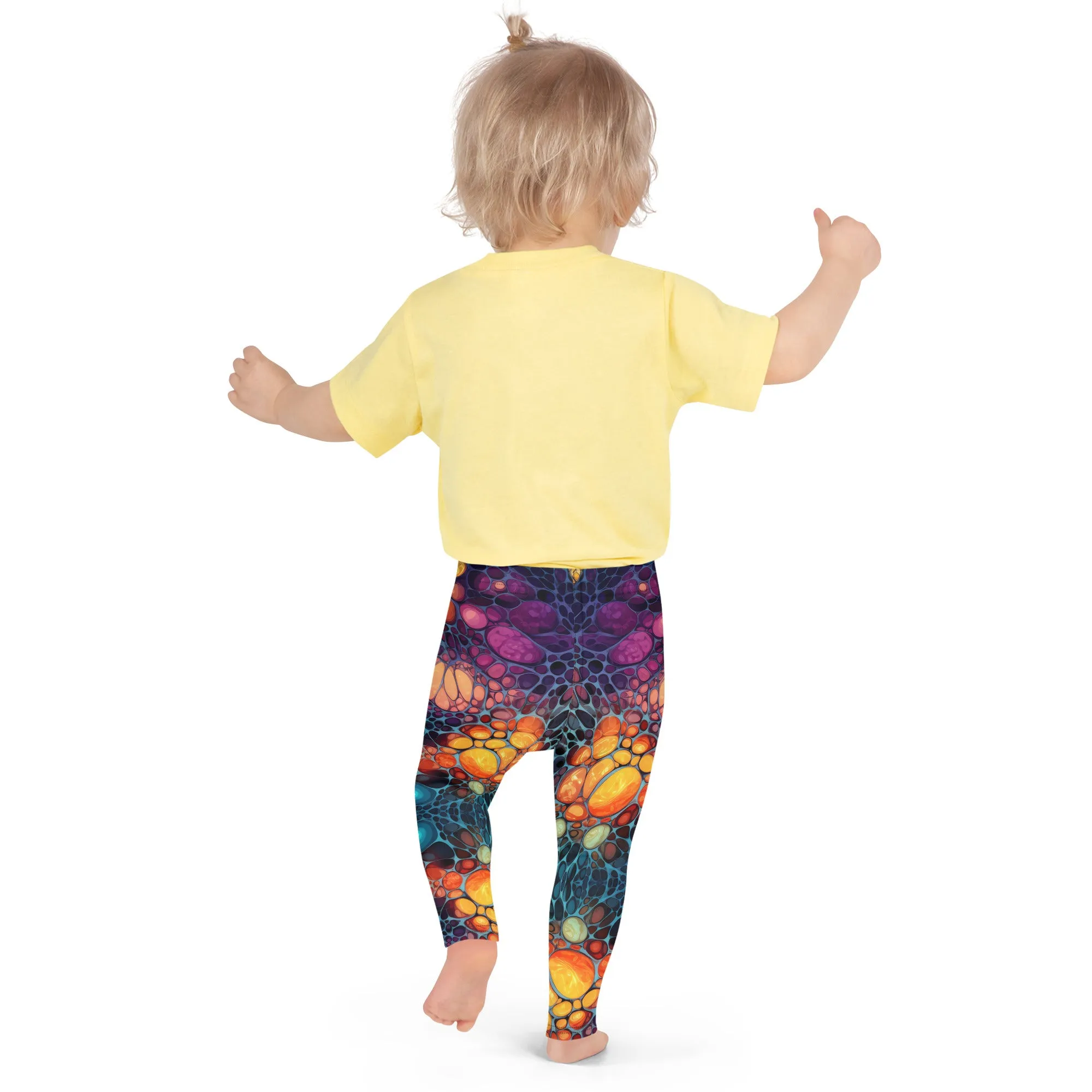 Kid's Leggings Christmas Cellular Lights