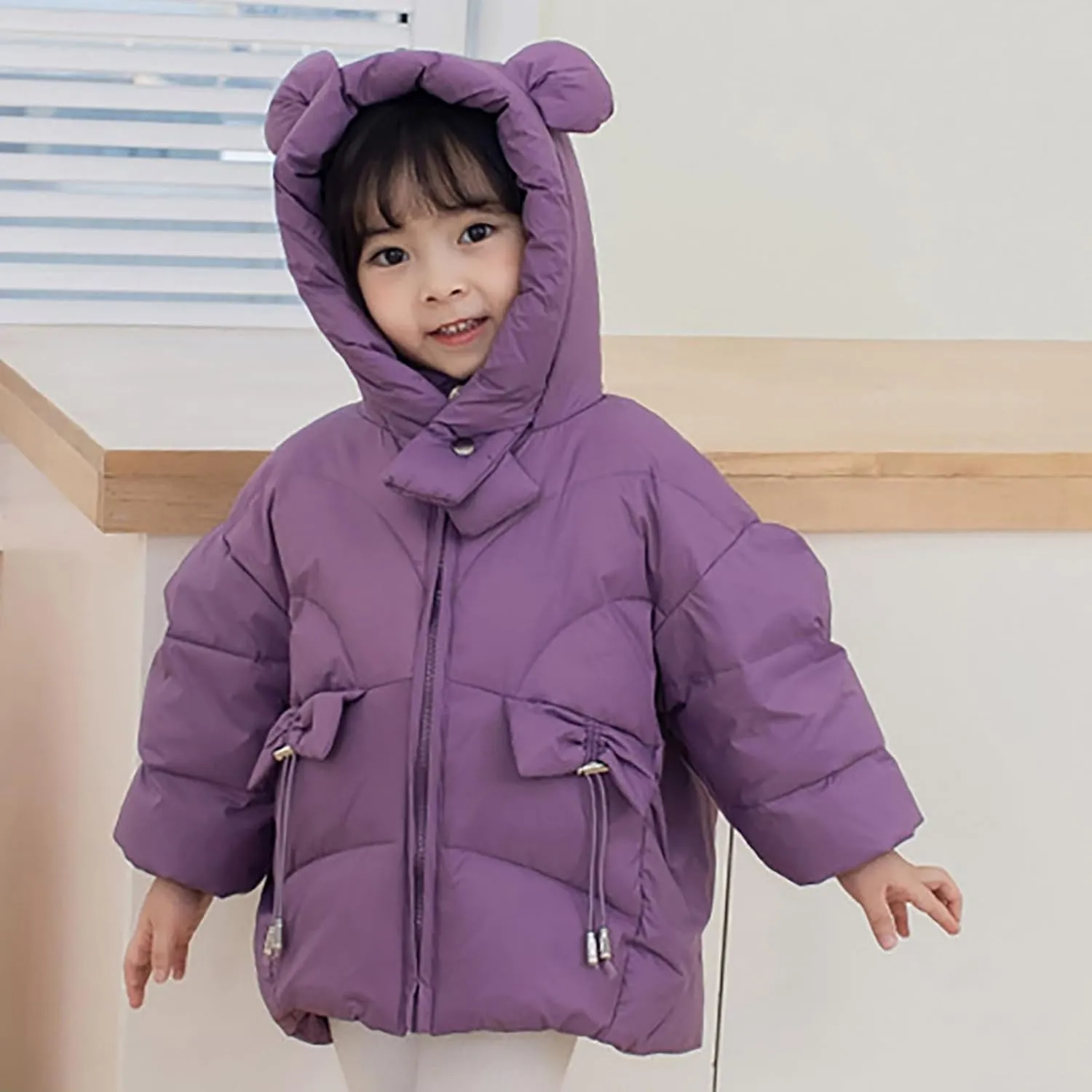 Kids Toddler Baby Girls Boys Winter Warm Thick Solid Cotton Long Sleeve Padded Jacket Coat Big Boys Winter Coats