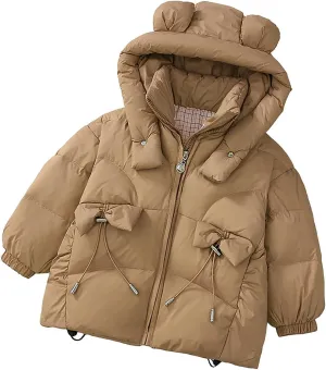 Kids Toddler Baby Girls Boys Winter Warm Thick Solid Cotton Long Sleeve Padded Jacket Coat Big Boys Winter Coats