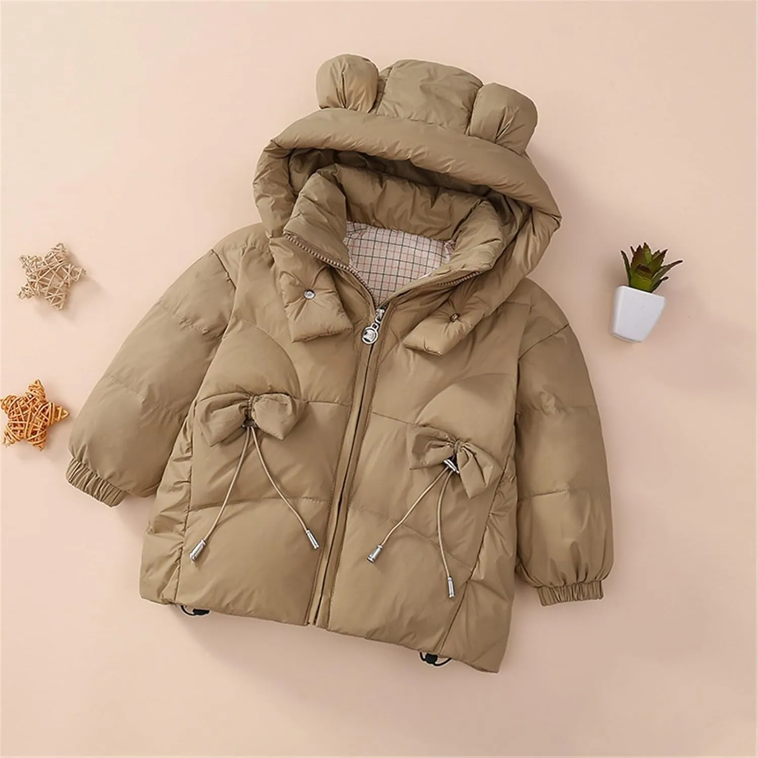 Kids Toddler Baby Girls Boys Winter Warm Thick Solid Cotton Long Sleeve Padded Jacket Coat Big Boys Winter Coats