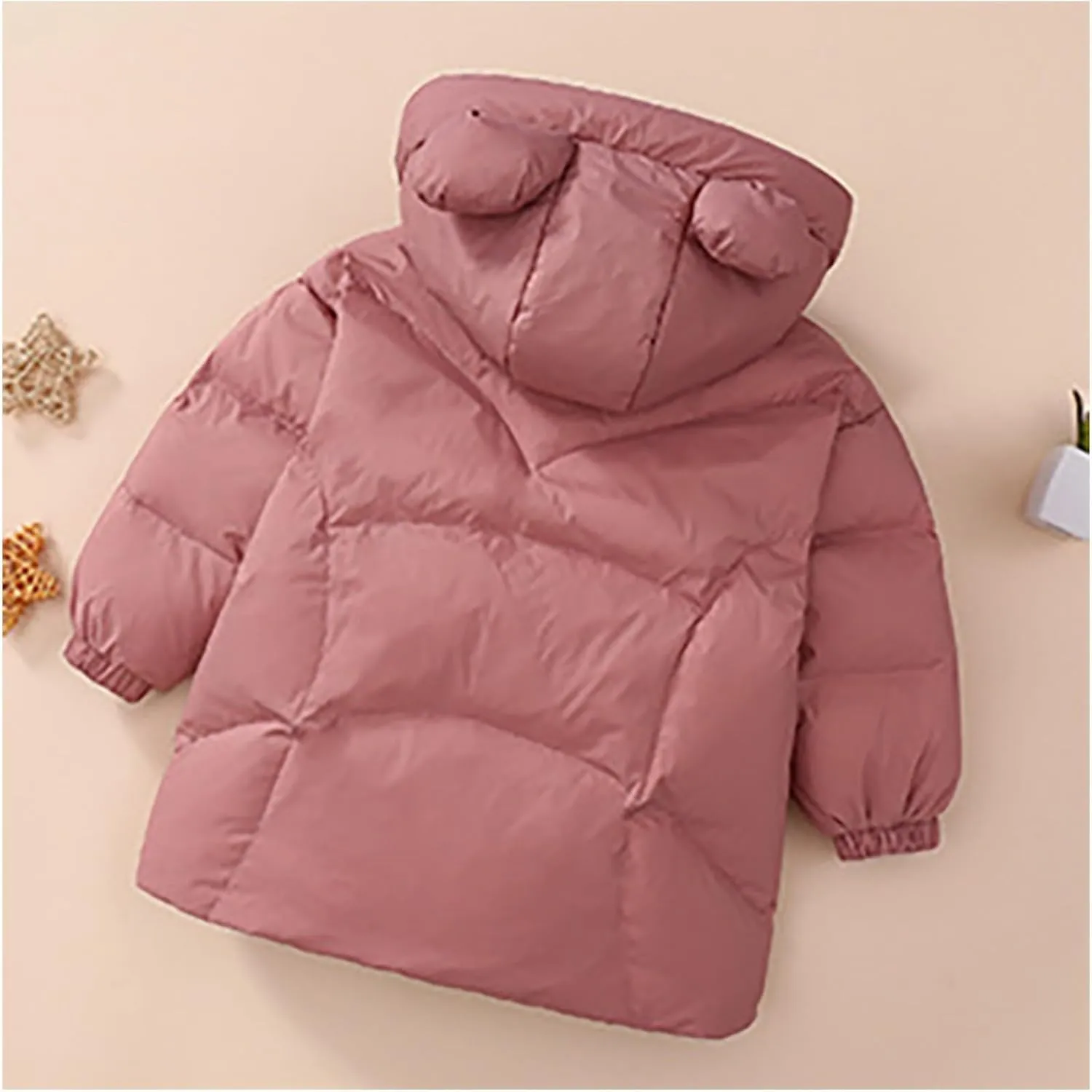 Kids Toddler Baby Girls Boys Winter Warm Thick Solid Cotton Long Sleeve Padded Jacket Coat Big Boys Winter Coats