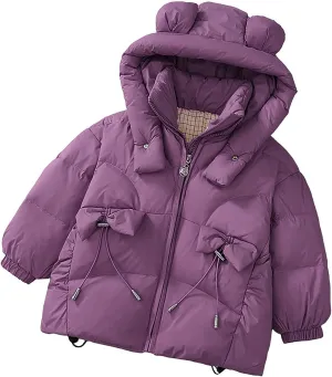 Kids Toddler Baby Girls Boys Winter Warm Thick Solid Cotton Long Sleeve Padded Jacket Coat Big Boys Winter Coats