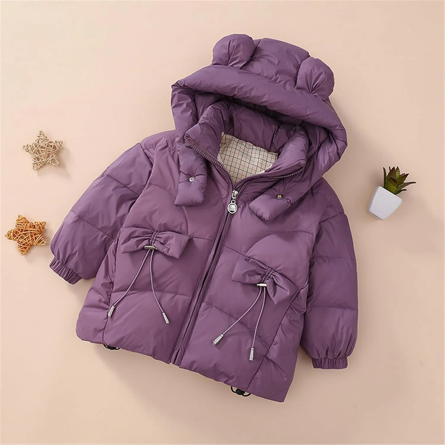 Kids Toddler Baby Girls Boys Winter Warm Thick Solid Cotton Long Sleeve Padded Jacket Coat Big Boys Winter Coats