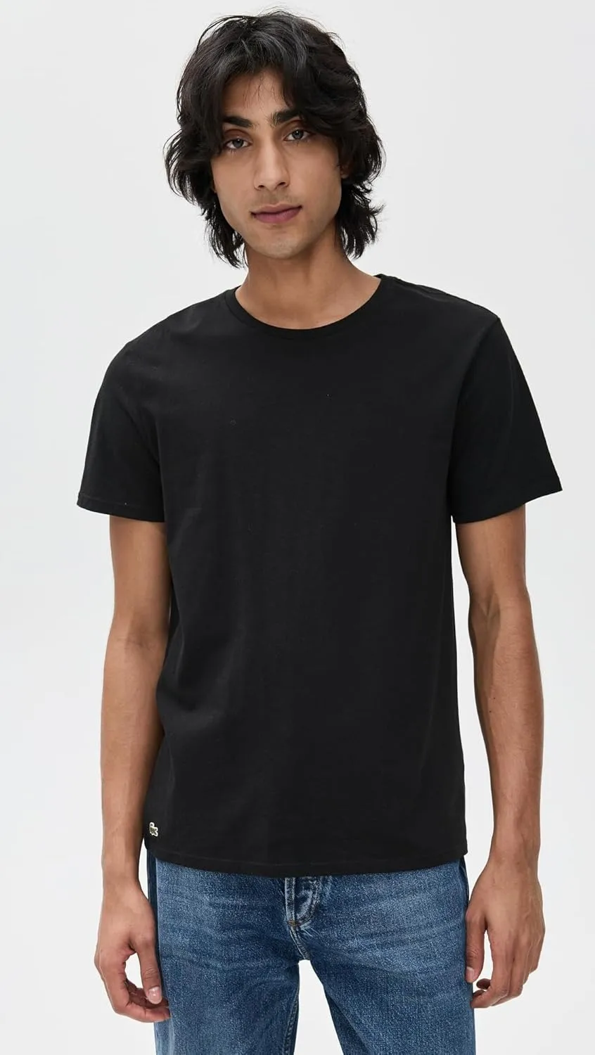 Lacoste Men's Cotton Undershirt Crew Tee 3 Pack