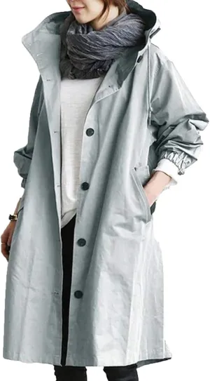 Lapel Jacket with Belt Coat Outwear Womens Elegant Windbreaker Wild Winter Women'S Womens Water-Resistanr Trench
