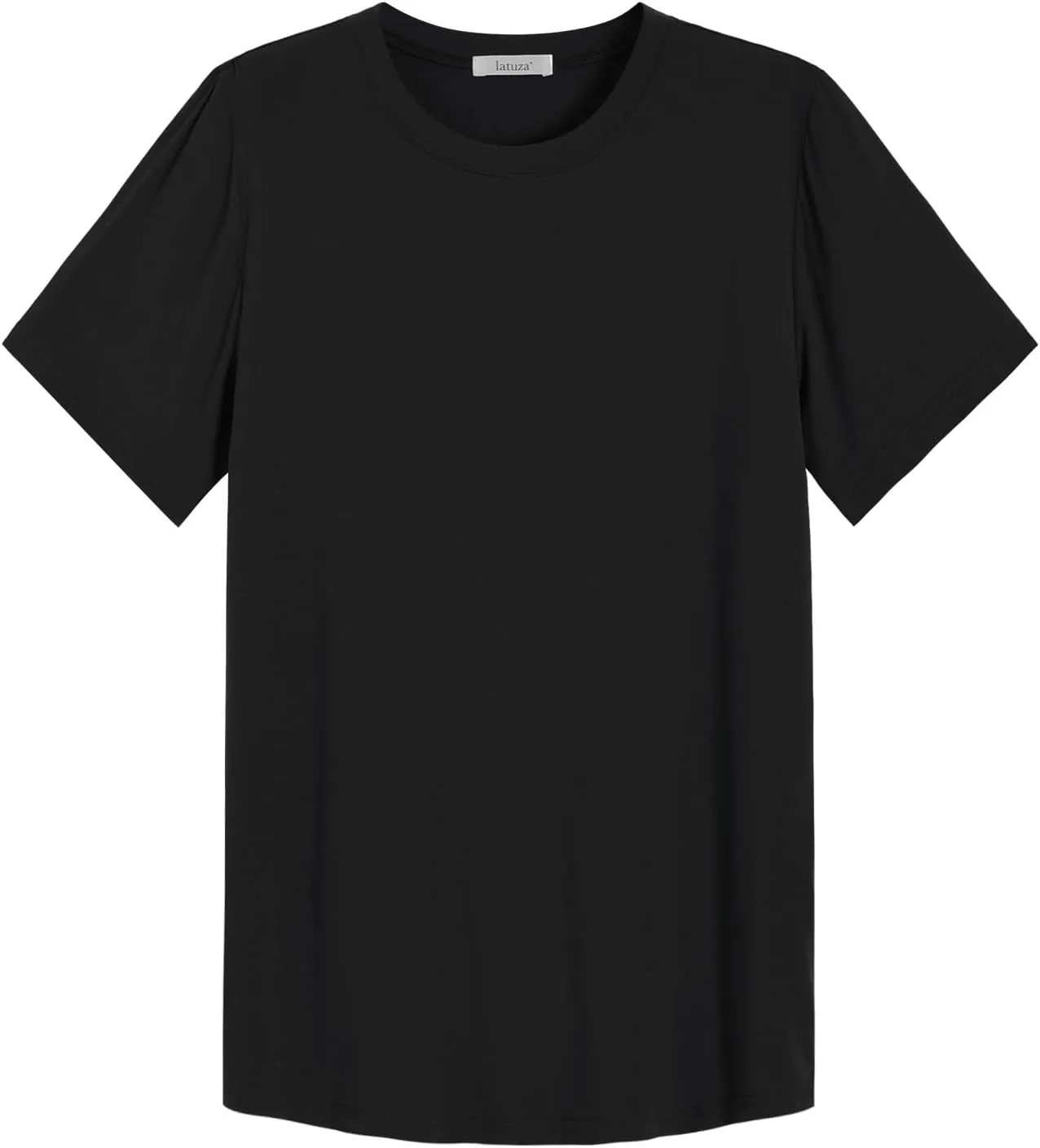 Latuza Men's Bamboo Viscose Cooling T-Shirt Crew Neck Tee Shirt 2 Pack