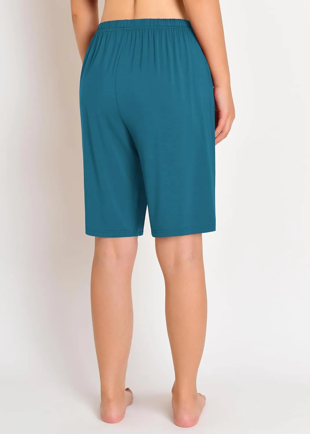 Latuza Women's Viscose Pajama Shorts Knee Length Sleep Shorts