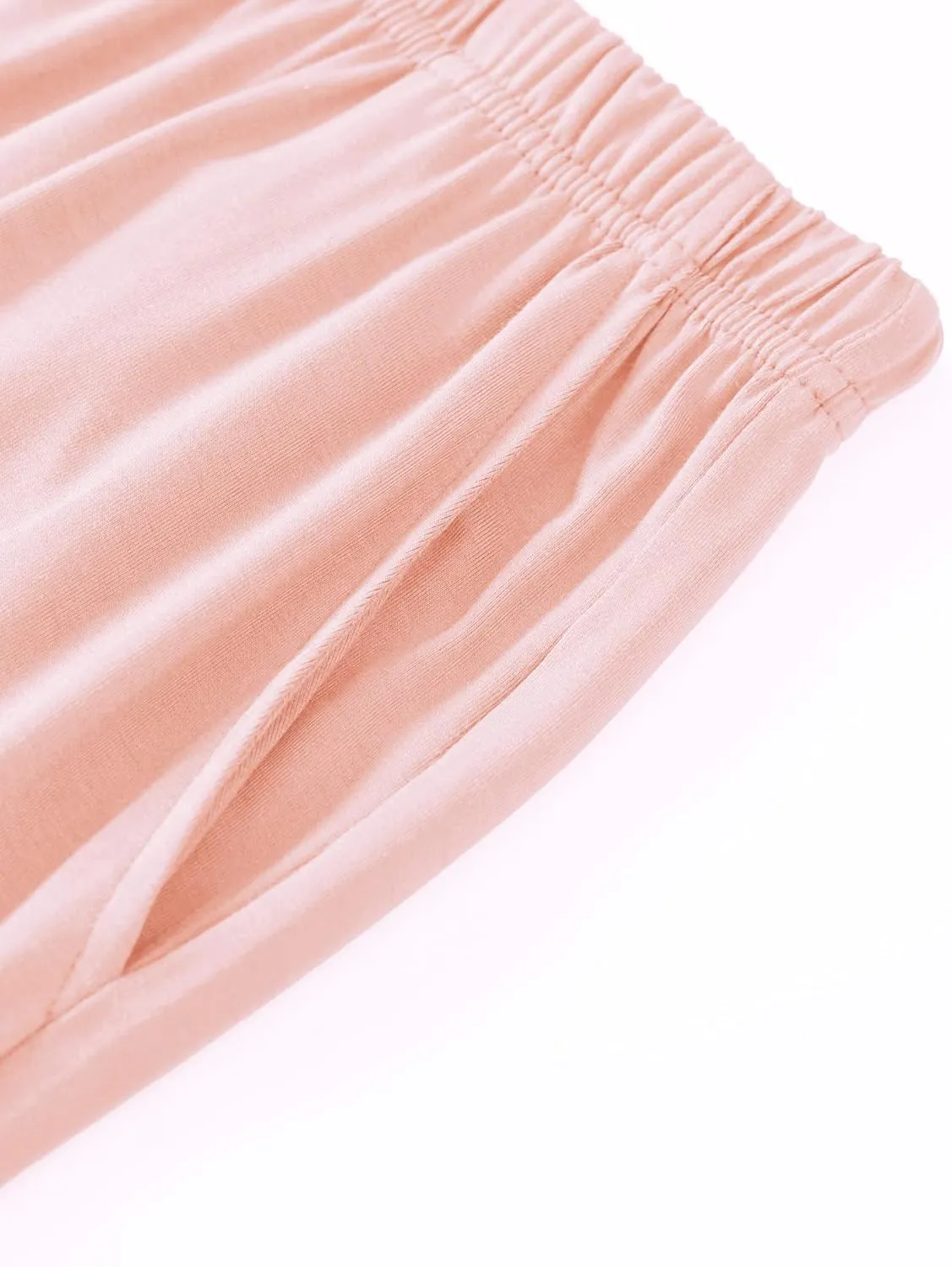 Latuza Women's Viscose Pajama Shorts Knee Length Sleep Shorts
