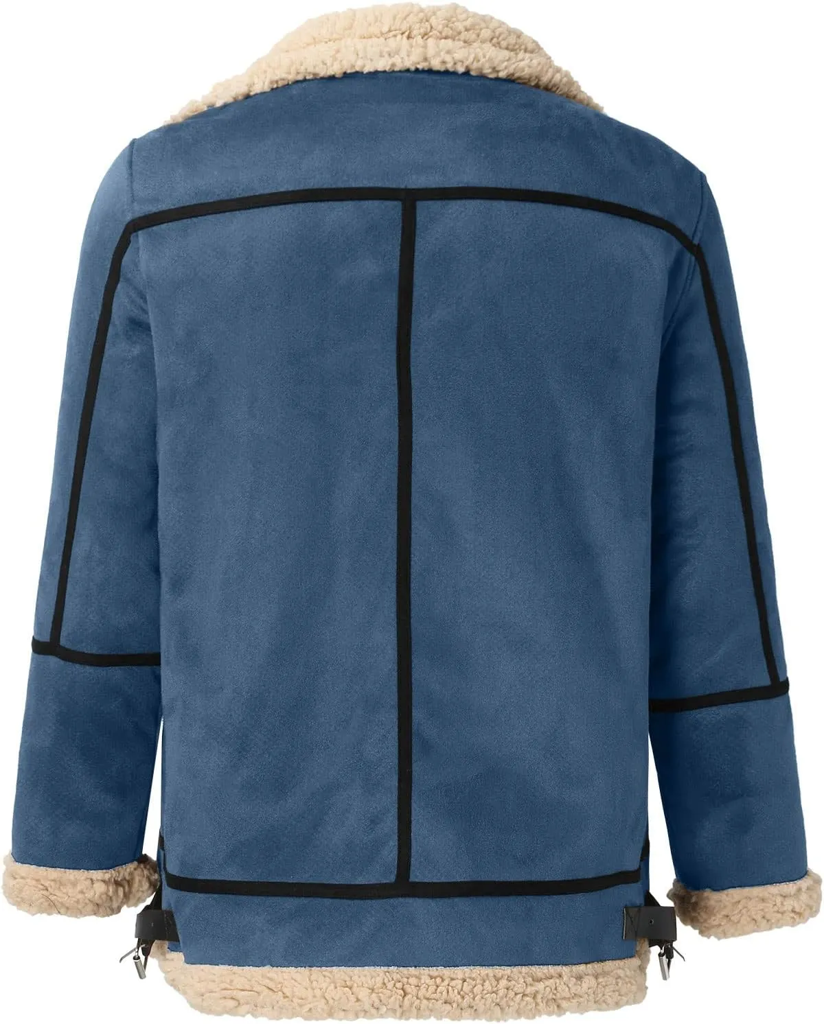 LCMTWX Men's Winter Thickened Warm Coats Solid Color Lapel Long Sleeve Coat Cardigan Plush Long Coat Mens Winter Coats
