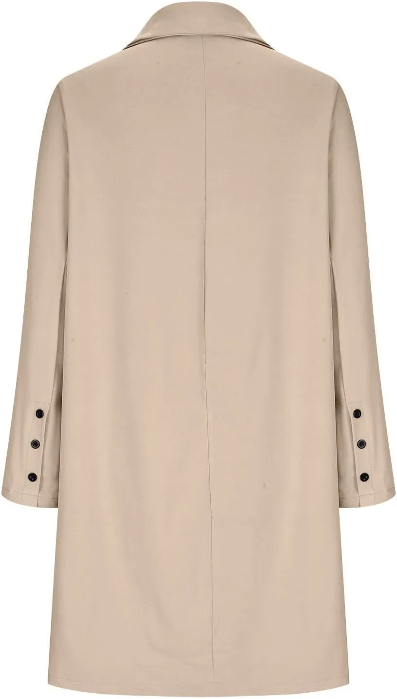 LCMTWX Trench Coat for Women 2023 Office Sleeveless Button Woolen Jacket Coat Trench Coat Women Trench Coats for Women