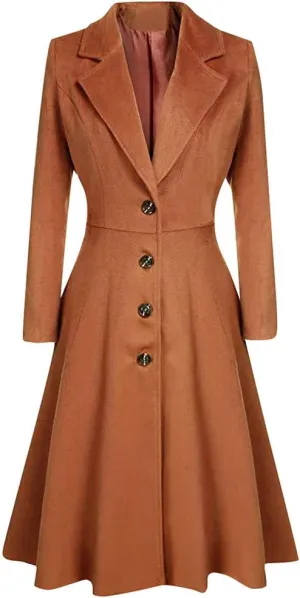 LCMTWX Winter Coat Women Long Coat Outwear Womens Elegant Windbreaker Wild Winter Women's Coat Trench Coat Women Trench
