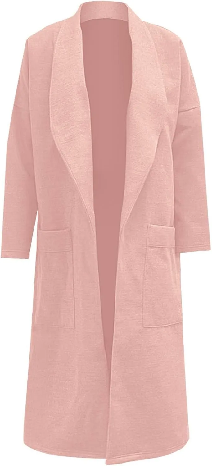 LCMTWX Winter Coat Women Long Suit Collar Printed Pocket Jacket Womens Winter Coats Trench Coat Women Coats for Women