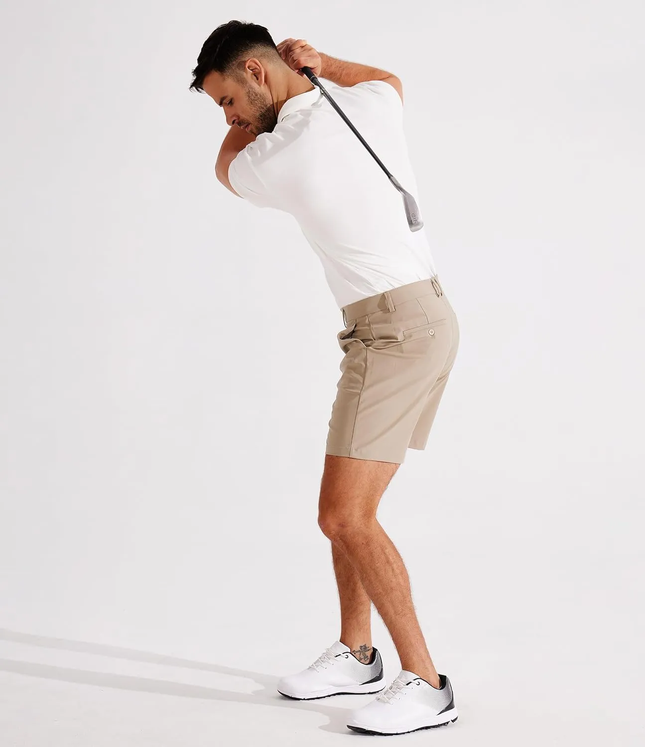Libin Golf Shorts Men Dress Shorts Casual Work Flat Front Shorts 7" 9" Stretch Lightweight