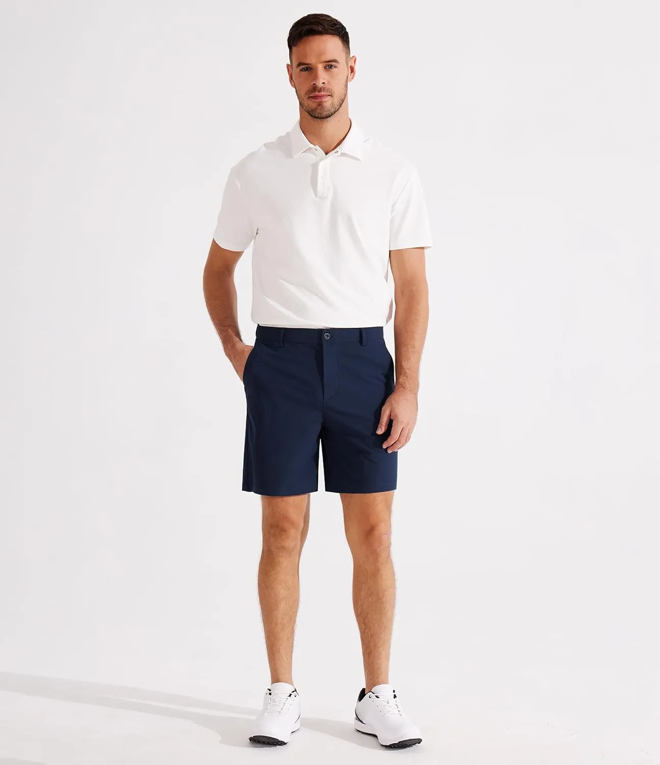 Libin Golf Shorts Men Dress Shorts Casual Work Flat Front Shorts 7" 9" Stretch Lightweight