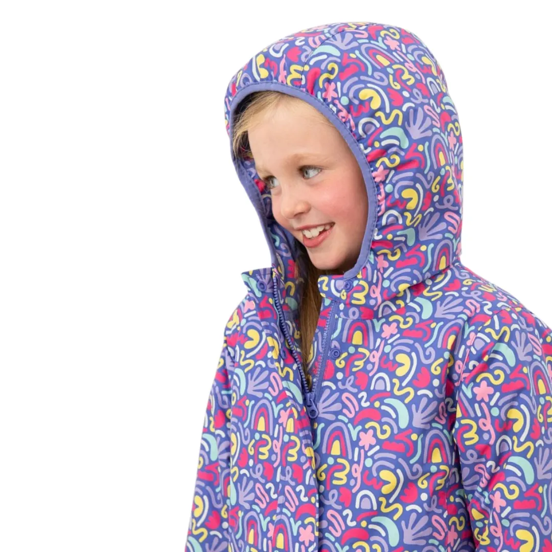 Lighthouse Girls Freya Coat Abstract Print