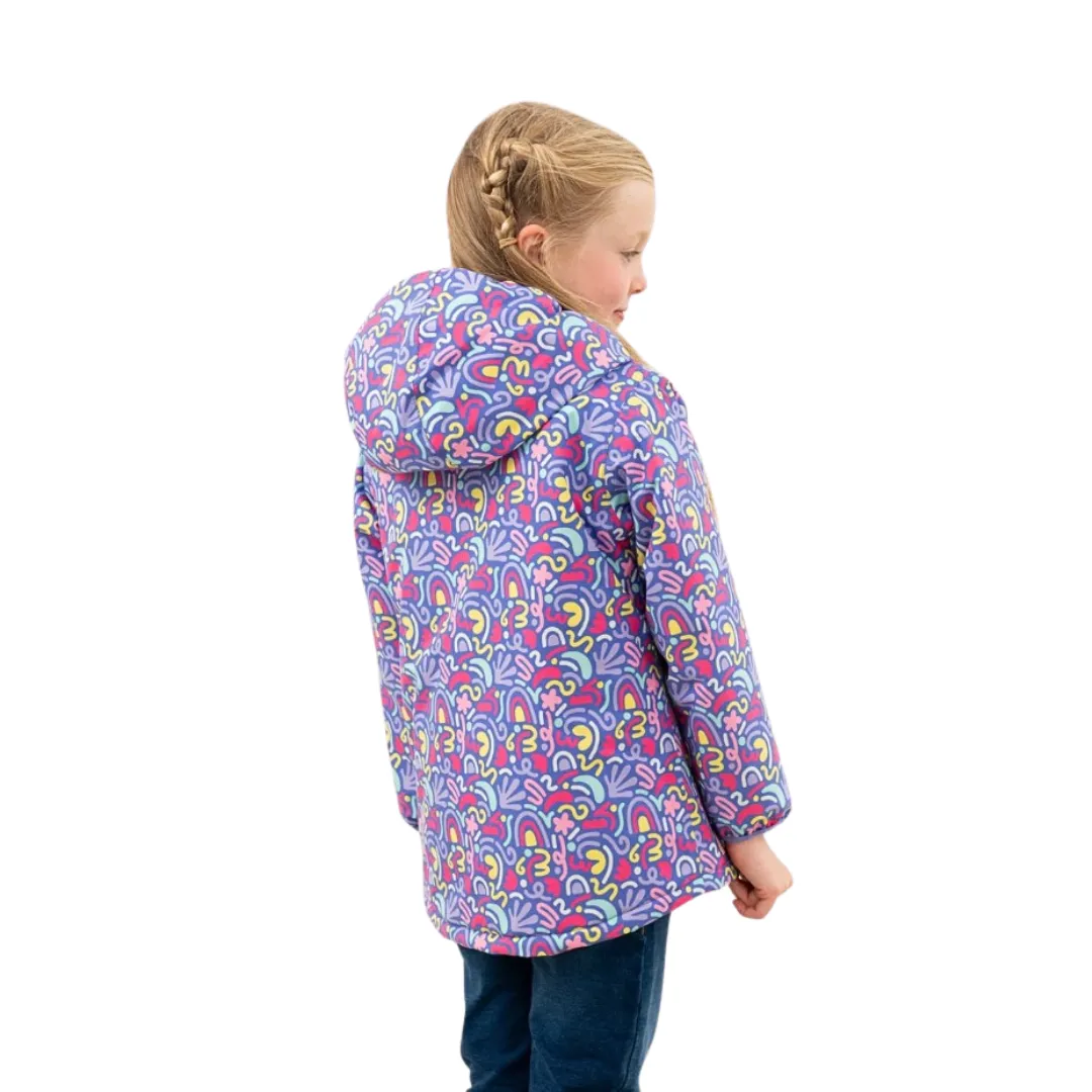 Lighthouse Girls Freya Coat Abstract Print