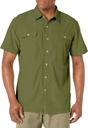 Little Donkey Andy Men's Lightweight Short Sleeve Shirt Quick Dry Stretch Shirt for Hiking Travel, UPF50