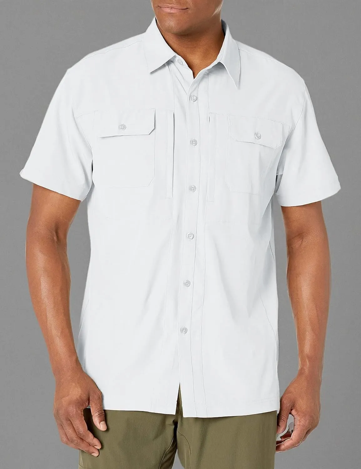 Little Donkey Andy Men's Lightweight Short Sleeve Shirt Quick Dry Stretch Shirt for Hiking Travel, UPF50