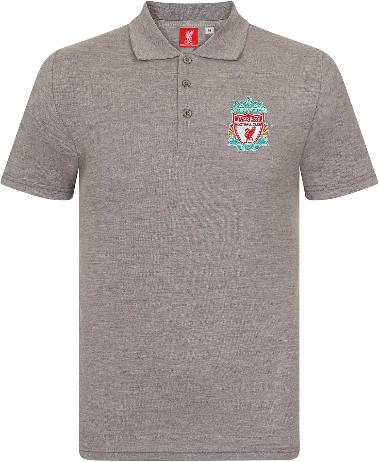 Liverpool Football Club Official Soccer Gift Mens Crest Polo Shirt