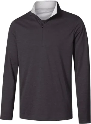 Long Sleeve Golf Shirt Men 1/4 Zip Pullover Mens Long Sleeve Sun Protection Shirts UPF 50 Lightweight Athletic Pullover