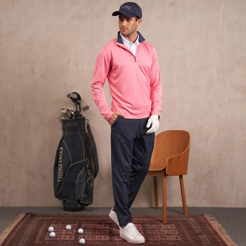 Long Sleeve Golf Shirt Men 1/4 Zip Pullover Mens Long Sleeve Sun Protection Shirts UPF 50 Lightweight Athletic Pullover
