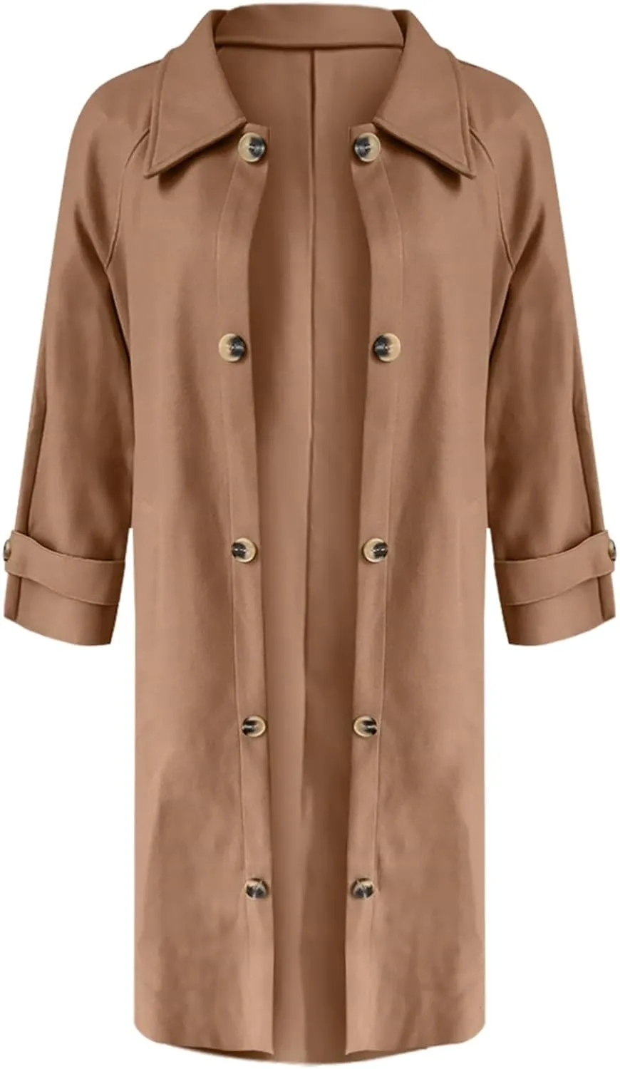 Long Trench Coat for Women Fuzzy Jacket Loose Fitting Warm Winter Outwear Fashion Cropped Trench Coat for Women 2024