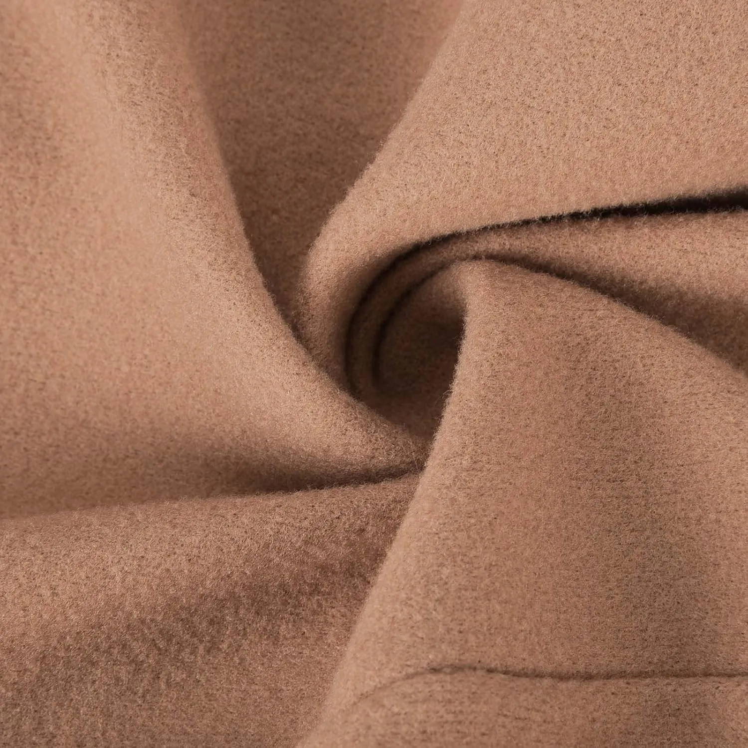 Long Trench Coat for Women Soft Wool Lapel Double Breasted Pea Coat Casual Business Solid Outwear Winter Fall Essentials