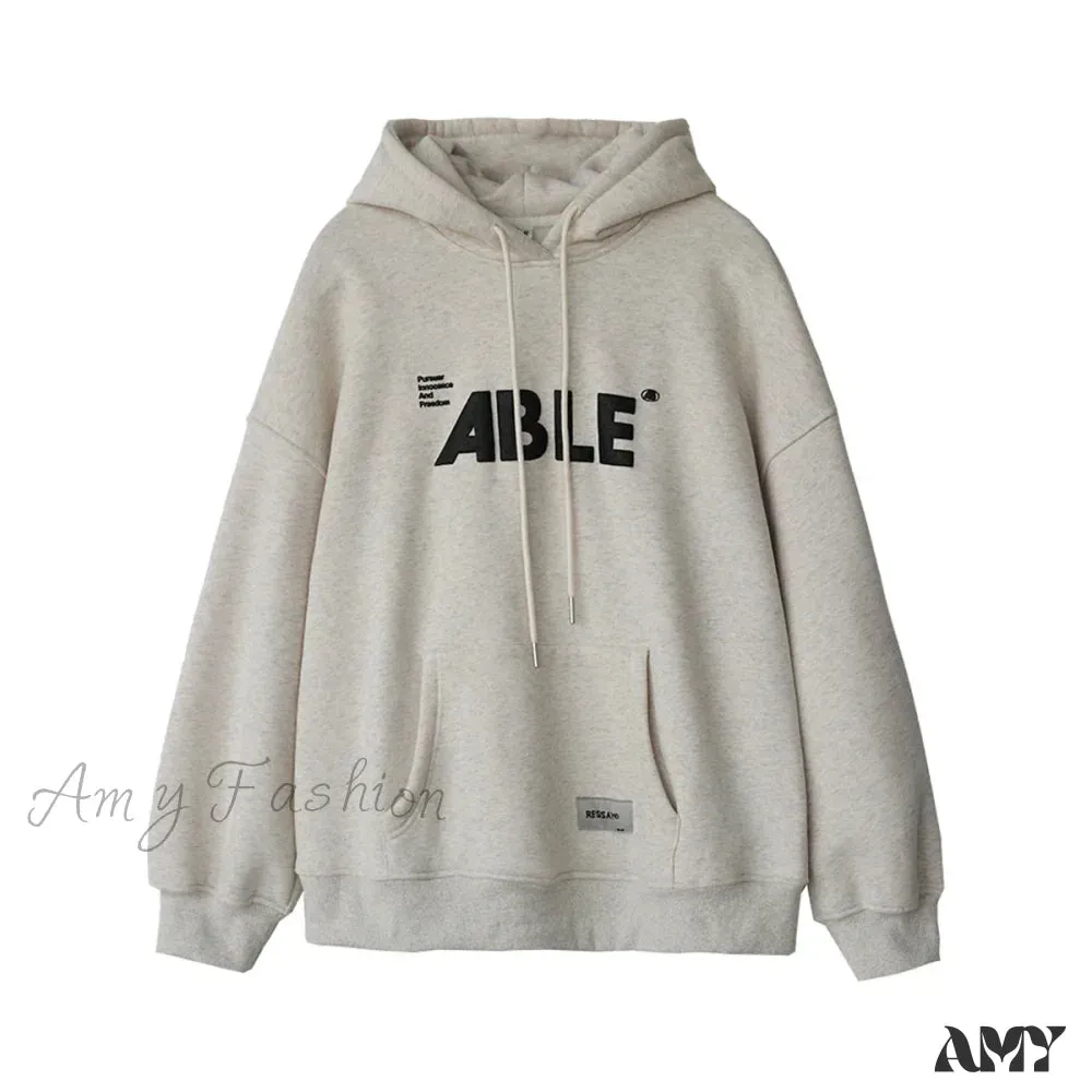 Loose Streetwear Casual Comfortable Trendy Soft Stylish Elegant Hoodies