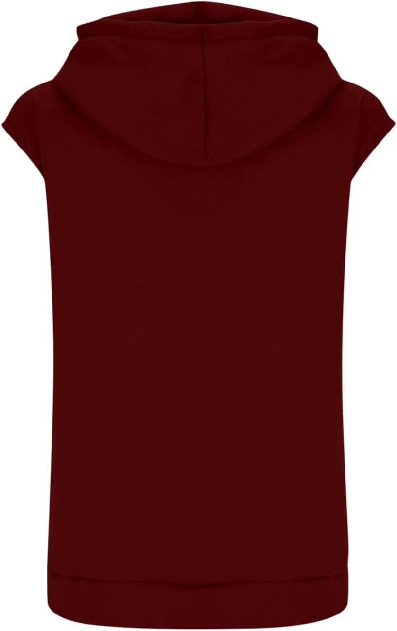 Lpmadey Short Sleeve Hoodies for Women Athletic Workout Shirts Exercise Sweatshirts Lightweight Pullover Tops with Pocket