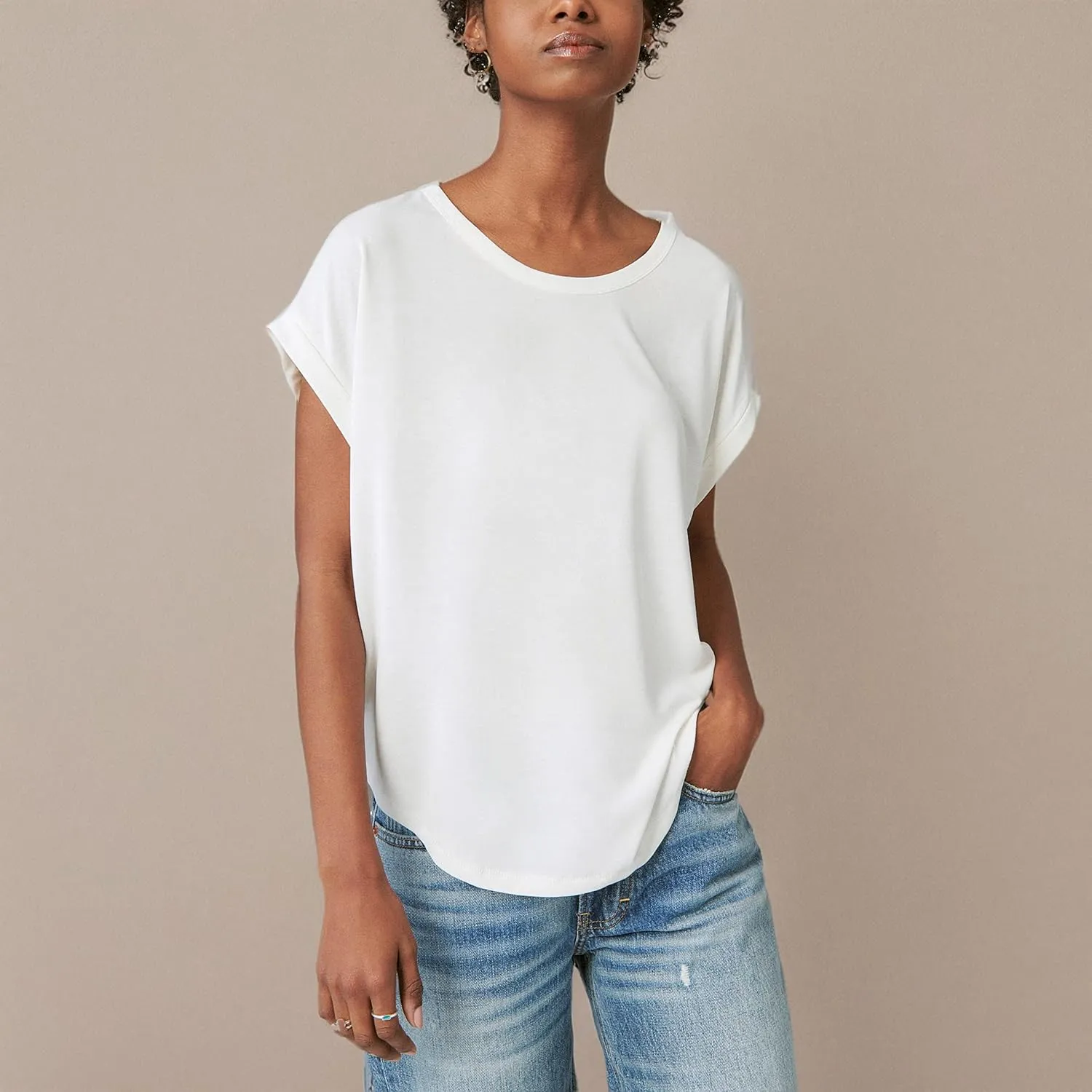 Lucky Brand Women's Sandwash Dolman Tee