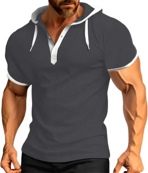 Men Essential Quick-Dry T Shirt Quick Dry Workout Top Minimalist Logo Athletic Summer Ready Tunics