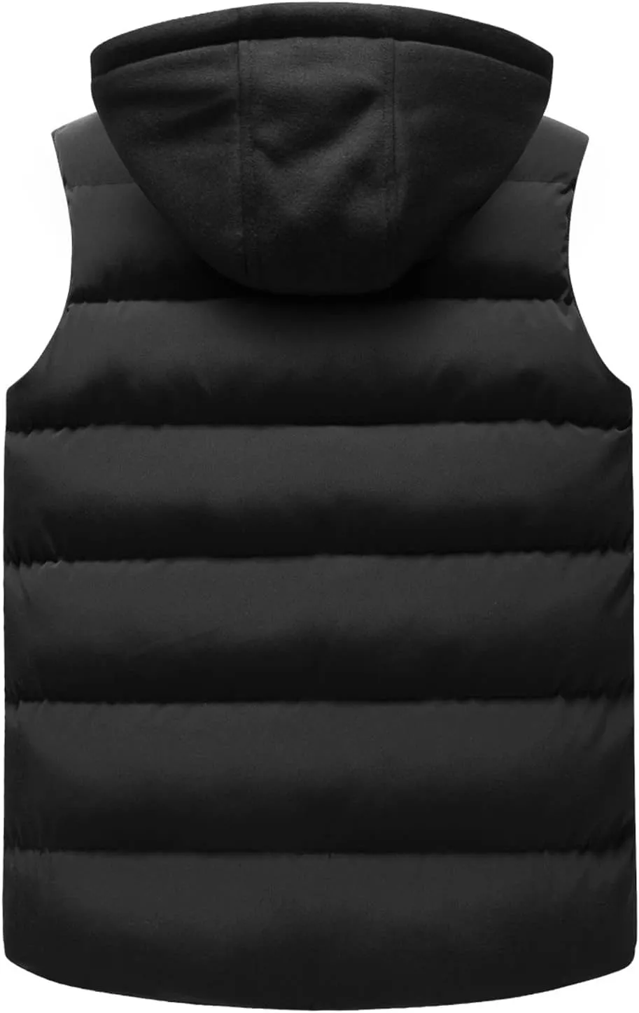 Men Women Autumn And Winter Fashion Casual Solid Zipper Hooded Sleeveless Cotton Padded Vest Top Features Wells