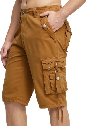 Mens Cargo Shorts Casual Shorts Hiking Shorts Below Knee Relaxed Fit Multi Pockets Running Joggers Outdoor Mens Shorts